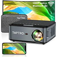 Los mejores  - Proyector WiFi Bluetooth- TOPTRO 7500 Lúmenes Proyector Full HD 1920x1080P Nativo Soporta 4K- Ajuste Digital de 4 Puntos…